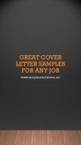 Great cover letter samples for any job PowerPoint PPT Presentation