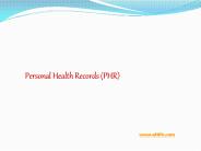 Personal Health Records in Tampa, Florida, USA