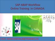 sap abap workflow online training in canada