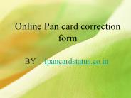 Details to fill in pan card application
