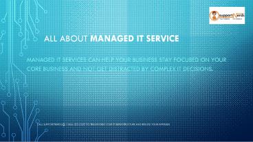 All About Managed IT service