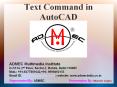 Text Command in AutoCAD PowerPoint PPT Presentation