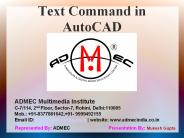 Text Command in AutoCAD