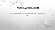 Arbitration Law Firms in Delhi I PKMG