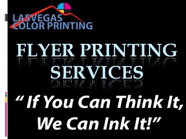 Flyer printing Las Vegas