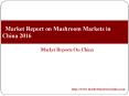 Market Report on Mushroom Markets in China 2016 PowerPoint PPT Presentation