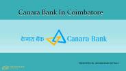 SWIFT code for Canara Bank In Coimbatore