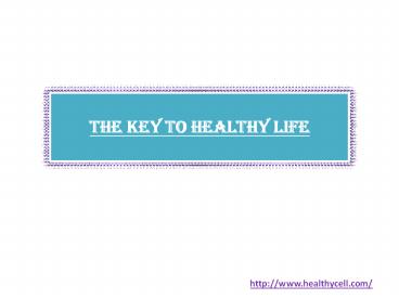 Nutrition Supplements The Key to Healthy Life