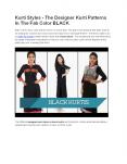 Kurti Styles - The Designer Kurti Patterns In The Fab Color BLACK PowerPoint PPT Presentation