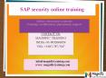 SAP SECURITY ONLINE TRAINING IN USA|UK|CANADA PowerPoint PPT Presentation