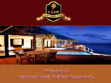 Bungalow on rent in Lavasa