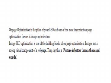 how to do image optimization | seo services in hydderabad