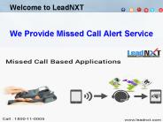 Missed Call Based Applications Solution India