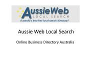 Online Business Directory Australia -  AussieWeb Pty Ltd