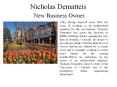 Nicholas Dematteis New Business Owner PowerPoint PPT Presentation