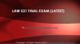 LAW 531 Final Exam Correct Answers PowerPoint PPT Presentation