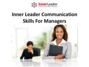 Inner Leader Communication Skills For Managers