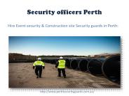 Hire Security officers Perth
