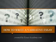 How to write a Narrative Essay