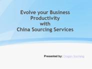 Reinvent your business with Sourcing Services from China