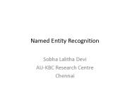 Named Entity Recognition