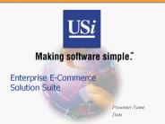 Enterprise E-Commerce Solution Suite