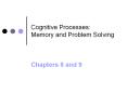 Cognitive Processes: Memory and Problem Solving PowerPoint PPT Presentation