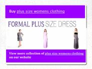 Large size womens clothing