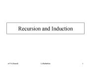 Recursion and Induction