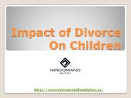 Impact of Divorce On Children