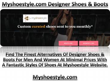 Myshoestyle.com - Myshoestyle