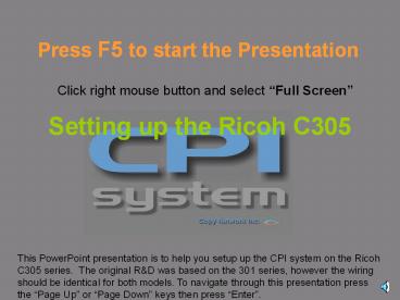 Setting%20up%20the%20Ricoh%20C305