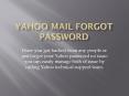 Yahoo mail forgot password PowerPoint PPT Presentation