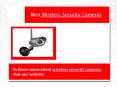 Wireless Security Cameras PowerPoint PPT Presentation