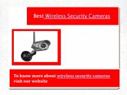 Wireless Security Cameras