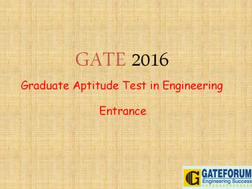 GATE Entrance Exam Preparation Tips & Tricks