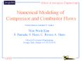 Numerical Modeling of Compressor and Combustor Flows PowerPoint PPT Presentation