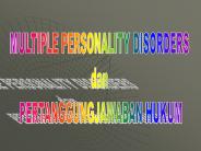 MULTIPLE PERSONALITY DISORDERS