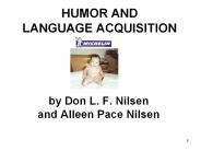 HUMOR AND LANGUAGE ACQUISITION