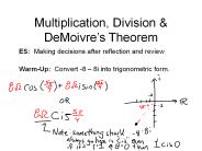 Multiplication, Division