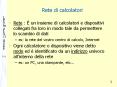 Rete di calcolatori PowerPoint PPT Presentation