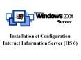 Installation et Configuration PowerPoint PPT Presentation