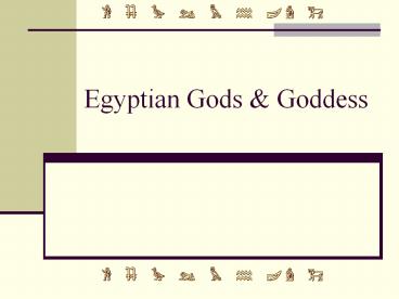 Egyptian Gods