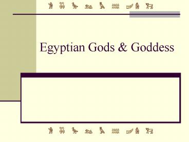 Egyptian Gods