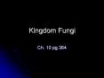 Kingdom Fungi PowerPoint PPT Presentation
