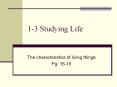 1-3 Studying Life PowerPoint PPT Presentation