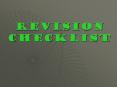 REVISION CHECKLIST PowerPoint PPT Presentation