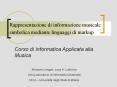 Rappresentazione di informazione musicale simbolica mediante linguaggi di markup PowerPoint PPT Presentation
