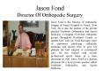 Jason Fond Director Of Orthopedic Surgery PowerPoint PPT Presentation