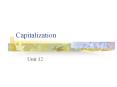 Capitalization PowerPoint PPT Presentation